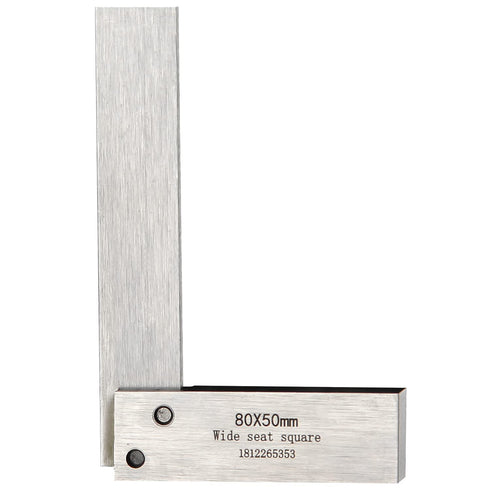 Machinist Square Precision Engineer Wide Seat Square 90 Right Angle Ground Hardened Steel Angle Ruler 3.2 x 2 Inch...