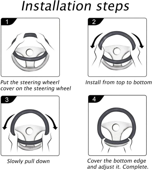 Fluffy Car Steering Wheel Cover for Women,JXJKMMN Winter Volkswagen Elasticity Fashionable Faux Wool Warm Fuzzy Steering Wheel Cover Universal Fit...