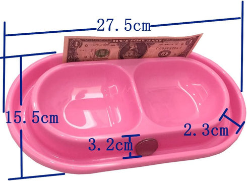 Cat Kitten Dish Dog Puppy Feeder Pet Bowl 3 Colors New Pink...