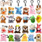 24PCS Mini Animal Plush Toys Party Favors, Small Mini Plush Stuffed Animals Toys Keychain Stuffed Animals for Kids Birthday, Valentine Exchage Gif...