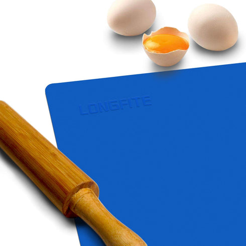 Silicone Baking Mat Extra Large 23.6''x19.7'' for Dough Rolling Pastry Fondant Mat Nonstick and Nonskid Heat Resistent, Countertop Protector, Dini...