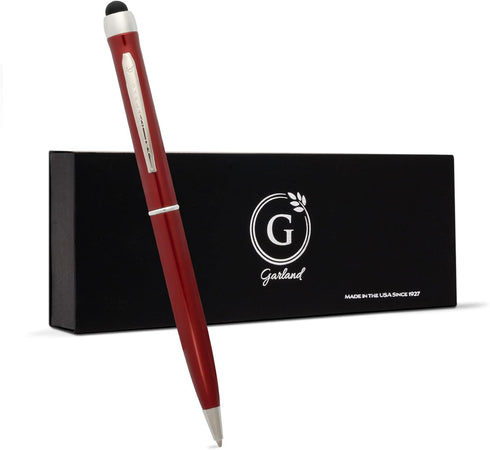 Garland Metal Pen & Stylus – Made in USA - 2-in-1 Dual-Function – Classic Color Pen for Digital Devices – Phones, Tablet, Any Touch Screen, Gift B...
