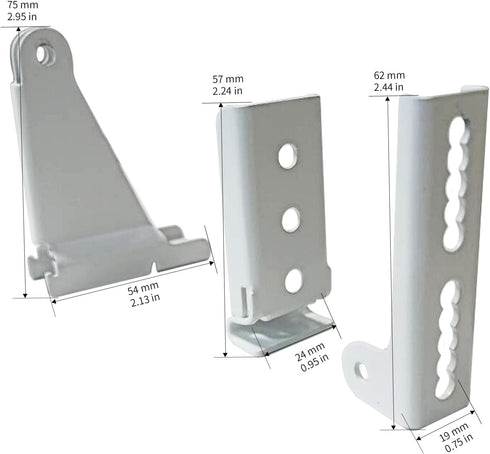 Doors Closer Kit Reinforced Storm Door Hardware Bracket Gate Lock Repair Member Replacement Parts Compatible with Andersen Emco Larson (White)...