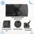 Waterproof Bucket Rain Hat with Chin Strap, Packable Sun Hat for Men Women Summer Lightweight Hiking Outdoor Cap Quick Dry Fishing Bucket Hat Blac...