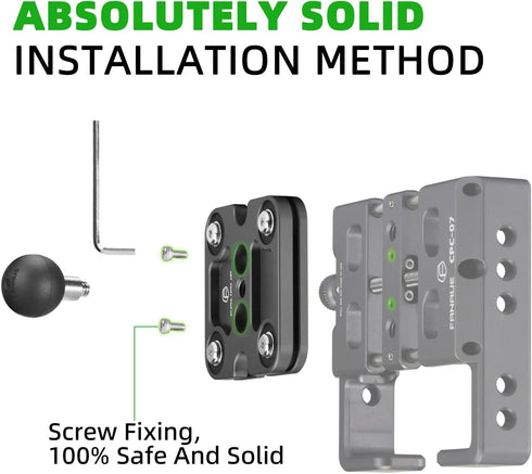 FANAUE Universal Phone Holder with Shock Absorber Detachable B Size 1" Ball for RAM Mounts (SA-01)......