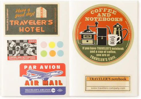 Traveler's Note Refill Sticker Mount Passport Size 14470006 White...