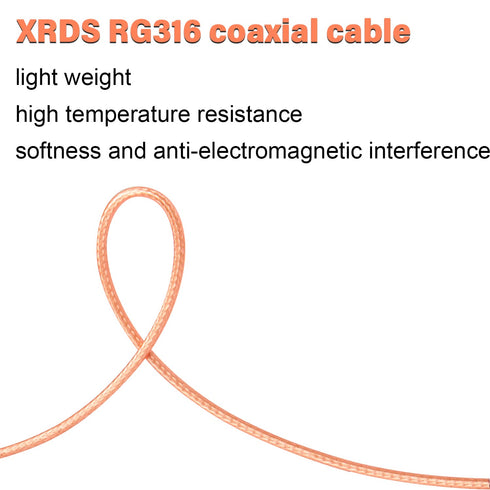 XRDS -RF BNC Cable 10 FT, 50 Ohm BNC cable BNC Male to BNC Male Cable BNC RG316 Antenna Cable for Antenna Scanners or Handheld Ham Radios etc....