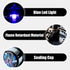 Car Trash Can with Lid and Blue LED Light, Mini Auto Garbage Can Portable, Leakproof Vehicle Trash Bin, Trash Cup Smell Proof Can for Automotive C...