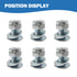 (Set of 6) 784-5581A 784-5581 Snow Blowers Carriage Bolts & Nuts Replaces MTD Shave Plate Scraper Bar 790-00120-0637 784-5581A (5/16-18) 5/8"...