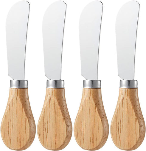 Little Butter Spreader Knives with Charcuterie Board Accessories, 4.7 inch, 304 Stainless Steel Cocktail Knives Spreaders for Condimets, Cheese...
