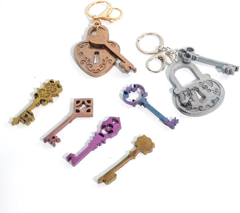 Lock Key Resin Silicone Molds Casting Molds Jewelry Making Tools for DIY Craft Keychain Necklace Earrings Pendant Projects...