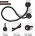 Hion Magnetic Curtain Tiebacks Black 2pcs, Curtain Tiebacks Buckles Holdbacks Holders Hooks Clip for Home Outdoor Bedroom Office Decorative Curtai...