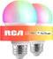 RCA Smart Light Bulbs | WiFi LED Light Bulb | Color Changing Light Bulb | Dimmable Multicolor 800 Lumens 10W Works with Alexa and Google Home | 60...