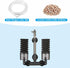 Aquarium Sponge Filter for 10-20 Gallon Fish Tank, Double Sponge with Ceramic Media Ball, for Fry Betta Shrimp Nano Tank,with 2 Spare Sponges and ...