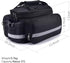 Oversized Rear Bike Rack Bag with Rain Sleeves, 27L Multi-Compartment Mountain Bike Saddle Bag with Reflective Tape, Waterproof Bike Trunk Storage...