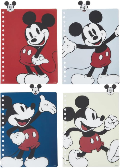 Innovative Designs Disney Mickey Mouse Journal Notebook, Spiral Bound, 96 Lined Pages, 8 x 7 inches, Grey...