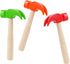 Fowecelt 3 Pack Wooden Hammer Toys Simulation Hammers Maintenance Tools Educational Toys for Kids Birthday Party Games Supplies...