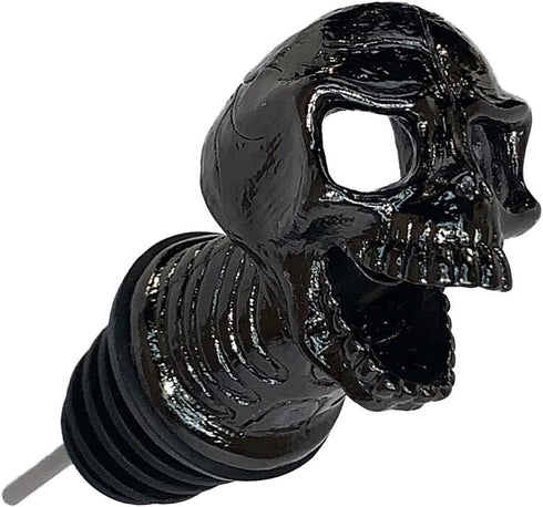 Skull Wine Aerator Pourer Whiskey Pourer, Unique Halloween Souvenirs Gifts, Perfect Wine Gift for Skull Lover (Black)...