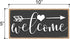 Honey Dew Gifts Welcome 5 inch by 10 inch Hanging Wall Art, Decorative Wood Sign Home Decor, 75412...
