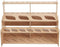 Mezzo Artist Paint and Brush Rack - Wood Grain Laminate Multi Layer Desk Stand Professional Storage Display Organizer for Paintbrushes and Paint T...