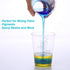 50pcs 8oz Graduated Clear Plastic Measuring Cups with Wooden Stirring Sticks for Mixing Paint, Pigments, Epoxy Resins, Resins...