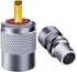 PL259 Coaxial Connectors 6 Pcs PL-259 UHF Male Solder Connector Plug with Reducer, Teflon Material 50ohm for RG59 RG8 RG8x LMR400 RG213 Coaxial Ca...