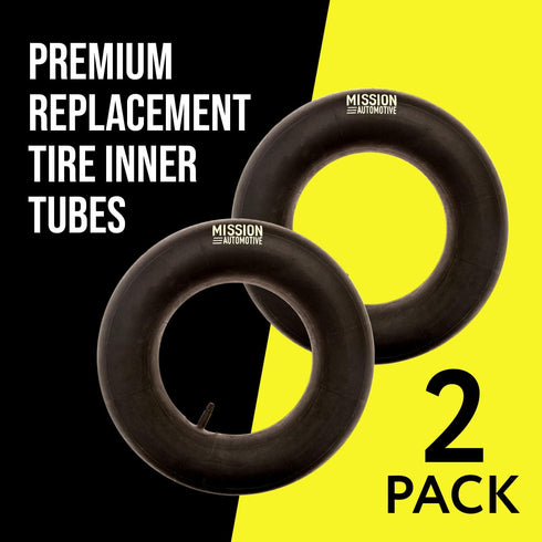 Mission Automotive 15x6.00-6 Inner Tube Replacement with TR-13 Valve Stem - 2 Pack - Suitable for Riding Lawn Mowers, Mowers, Go Karts, and Golf C...