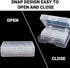 Slot Portable SD Card Case, 4 Individual Transparent Plastic Memory Card Cases, Holds a Total of 32 SD Cards, waterproof and Dust Resistant SD Car...