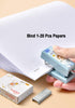 Cute Office Supplies Mini Stapler Cartoon Small Stapler Pop Animal Decal Stickers Stapler with Staples Set for Desk (Blue)...