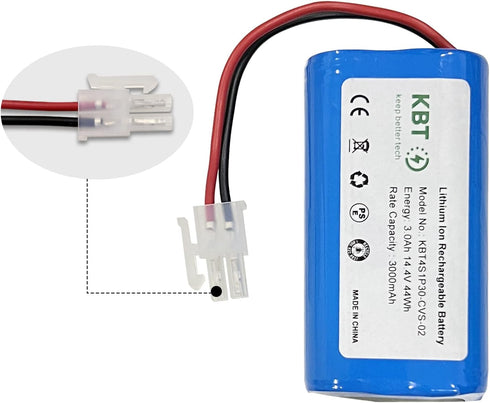 KBT Vacuum Replacement Battery 14.4V 3000mAh Large Capacity Compatible with ILIFE A4s, A4s Pro, A6, A7, A8, A9 Home Smart Vacuum Cleaner Robot...