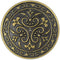 Bezelry 12 Pieces Celtic Flowers Metal Shank Buttons. 23mm (7/8 inch) (Antique Brass)...