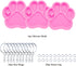 3pc Shiny Paw with Heart Resin Silicone Mold, Dog Paw Print Keychain Mould Crafts Epoxy Resin with 10PC Key Ring(DY0292+DY0292+DY0292)...