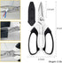 Utility Scissors Heavy Duty, Heavy duty Shears Stainless Steel Blades with Protective Case, Multipurpose Scissors for Cutting Cardboard, Fabric, C...