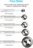 5PCS OstWony Measuring Spoons Set, Includes 1/8 tsp, 1/4 tsp, 1/2 tsp, 1 tsp, 1 tbsp, Food Grade Stainless Steel measuring cups, Tablespoon and Te...