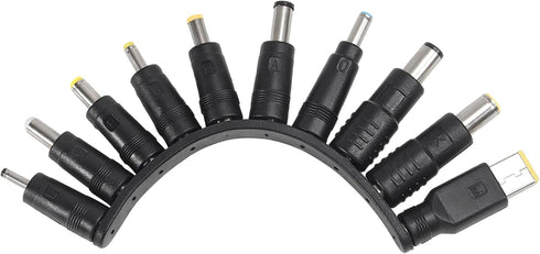 Universal 10Pcs DC 5.5x2.1mm Connectors Plug Kit Laptop Notebook Input DC Plug Set DC Power Adapter Connector Female Adapter Base...