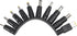 Universal 10Pcs DC 5.5x2.1mm Connectors Plug Kit Laptop Notebook Input DC Plug Set DC Power Adapter Connector Female Adapter Base...