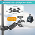 Super Clamp Double Camera Clamp, Double Mount Clamp Bracket Magic Arm Double Ball Head, Crab Plier Clip Bracket with Ballhead for Light Stand, Pho...