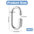 10 Pack Stainless Steel M3.5 Chain Link, D Shape Lockin Quick Chain Links 1/8 Inch Chain Connector Quick Links for Towing, Swing, Outdoor Travelin...
