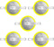 5 Pack 3V Tabbed CR2025 Batteries 2025 Gameboy Cartridge Battery Solder Tabs Lithium Battery Gameboy Color GBC Replacement Battery...