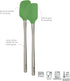 Tovolo Flex-Core Stainless Steel Handled Mini Spatula & Spoonula Set, Kitchen Utensil Set of 2, Heat-Resistant & BPA-Free Silicone Turner Heads, S...