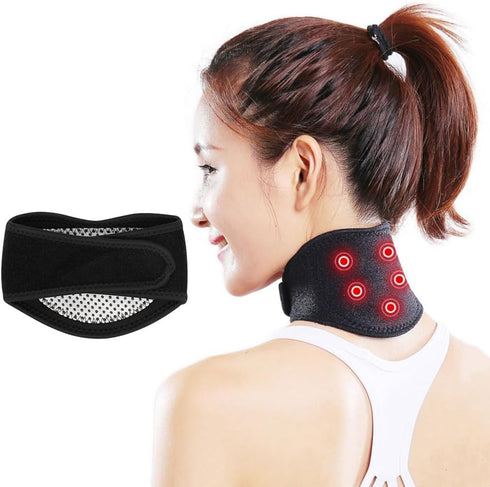 Adjustable Neck Heating Pad for Pain Relief Neck Support Brace Neck Relaxer Soft Cervical Collar Physical Therapy Neck Brace Neck Warmer Winter Ne...