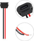 5PCS Type-C Female 2Pin USB Connector Type-C Waterproof with Female Socket Fast Charging Jack Charging Port USB-C Charger Plug Socket...