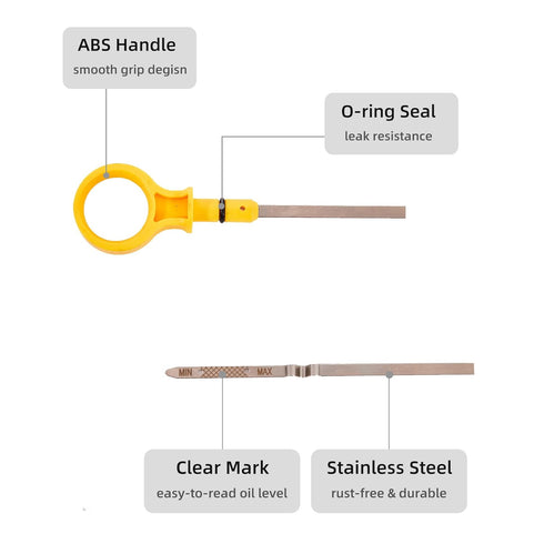 Engine Oil Level Dipstick Indicator Dip Stick Replacement for Mazda 6 3 CX7 L3K910450...