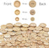 150 Pcs Wooden Handmade Buttons Sewing Round 2 Holes Buttons for Sewing Clothing Accessories, DIY Crafting Projects Decorations (15mm/20mm/25mm)...