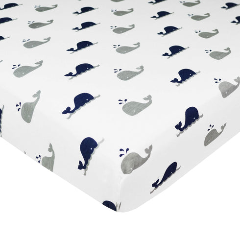 American Baby Company 2 Pack 100% Natural Cotton Fitted Pack and Play Sheets 39" x 27" - Soft & Breathable Pack N Play Sheets for Playard & Mini C...