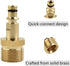 M22 Pressure Washer Plug to Quick Connect Coupler Adapter, Solid Brass Construction Pressure Washer Parts for K Series Spray Nozzle Tips Up to 220...