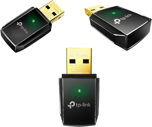 TP-Link Archer T2U 11AC USB WiFi Adapter - Dual Band 2.4G/5G AC600 Wireless Network Card, WiFi Dongle, Mini Size, Supports Windows (XP/7/8/8.1/10)...