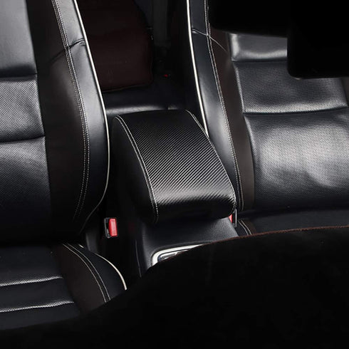 AAGiiLEEYO Car Center Armrest Covers Fit for 2011-2021 Jeep Grand Cherokee Carber Fiber Pattern Black Leather Covers Center Console Covers...