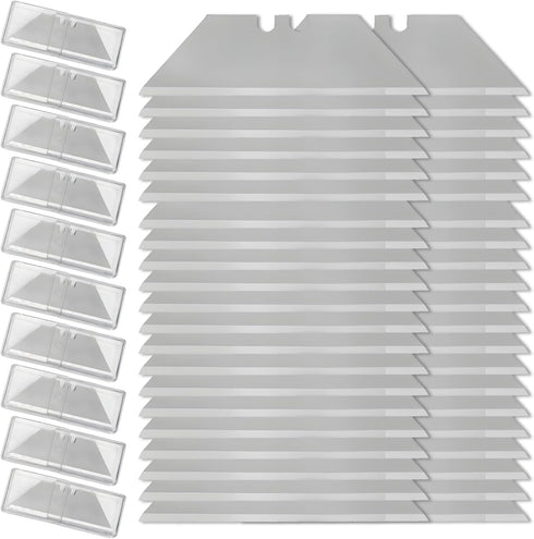 100 Pack Utility Knife Blades, SK5 Steel Box Cutter Blades Replacement Blades, Razor Standard Blades for Most Standard Utility Knives...