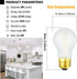 A15 LED Bulb 8W Equal E26 Bulb 75 Watt Dimmable E26 Edison Bulb Neutral White 4000K Frosted Glass AC120V 800LM E26 LED Bulb for Ceiling Fan,Wall s...